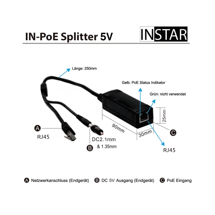 IN-PoE-Splitter 5V IN-PoE-Splitter 5V
