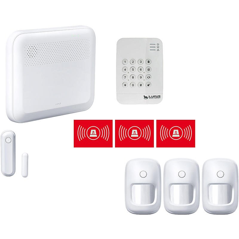 Lupus - XT1 Plus IP-Alarm-Set mit Bewegungsmelder Lupus - XT1 Plus IP-Alarm-Set mit Bewegungsmelder
