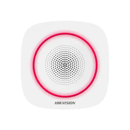 HIKVISION DS-PS1-I-WE (Red) Funksirene Innenbereich