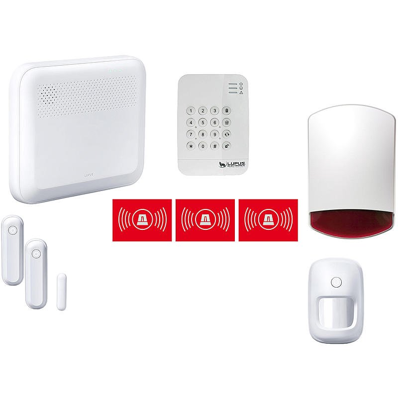 Lupus - XT1 Plus Alarm Starter Pack + Außensirene Lupus - XT1 Plus Alarm Starter Pack + Außensirene