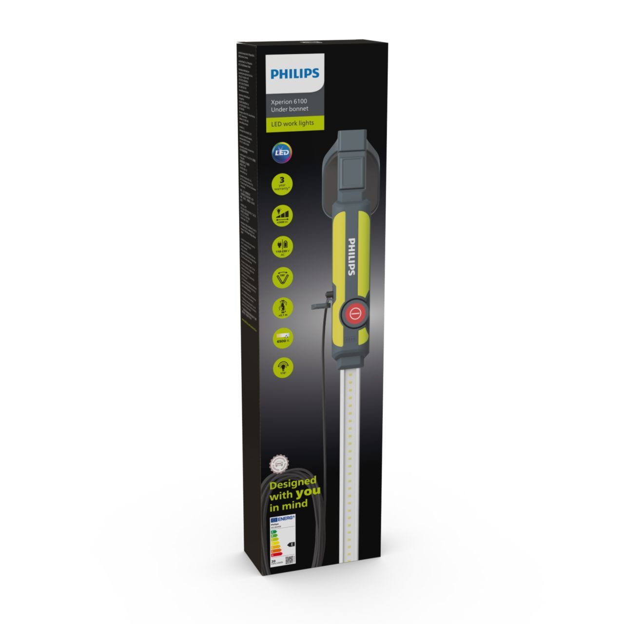 LED Motorraumlampe Dimmbar Akku und Teleskophalterung Xperion 6100 1st. Philips