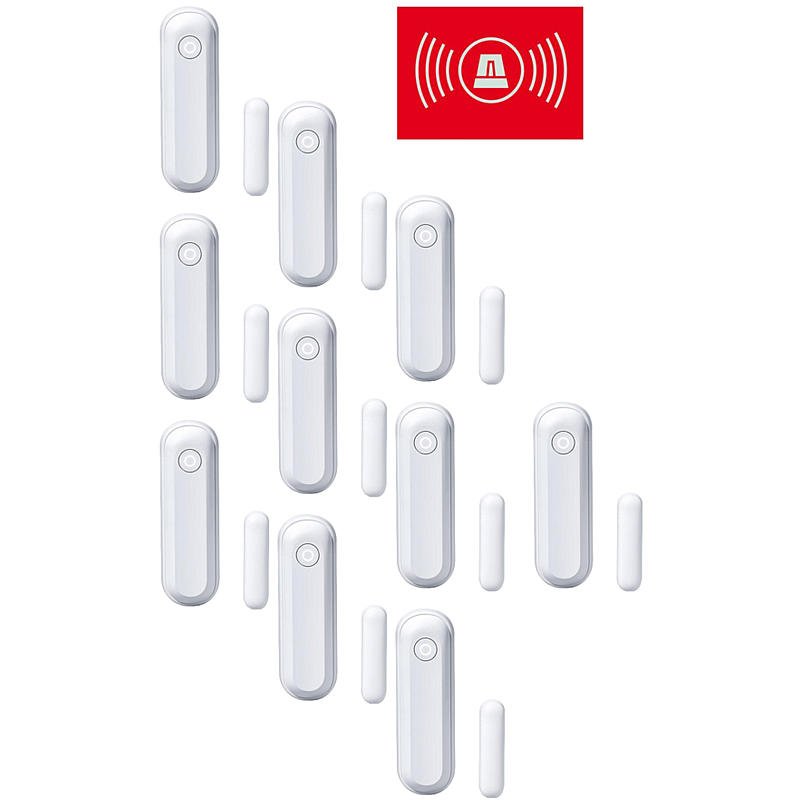 Lupusec - Fenster-Türkontakt V2 weiss 10er Set Lupusec - Fenster-Türkontakt V2 weiss 10er Set