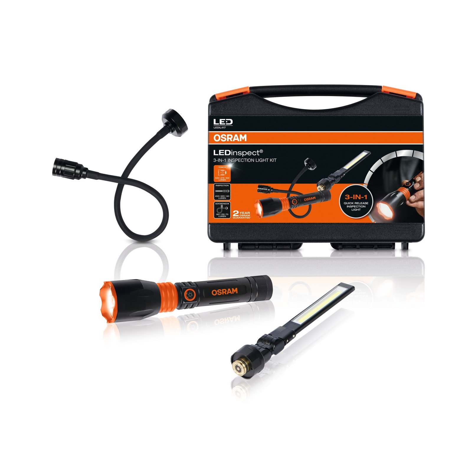 LEDinspect 3-IN-1 INSPECTION LIGHT KIT 1St. OSRAM LEDinspect 3-IN-1 INSPECTION LIGHT KIT 1St. OSRAM