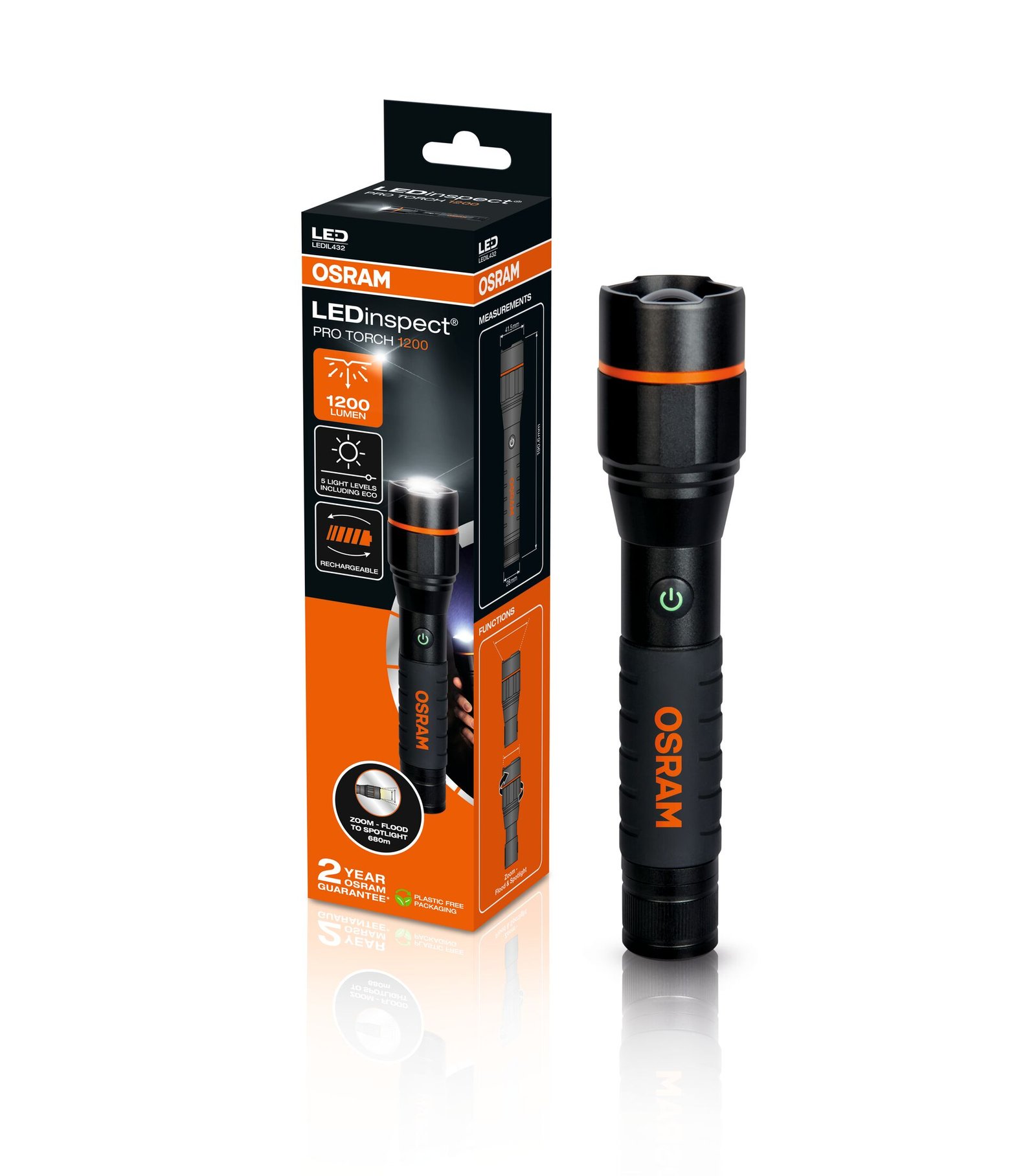 LEDinspect PRO TORCH 1200 1st. OSRAM LEDinspect PRO TORCH 1200 1st. OSRAM