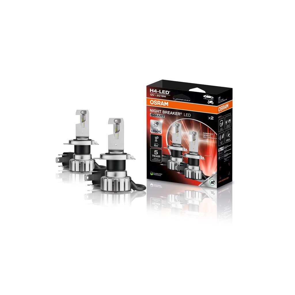 H4 NIGHT BREAKER LED SMART 330% StVZO-Konforme LED 2St. OSRAM