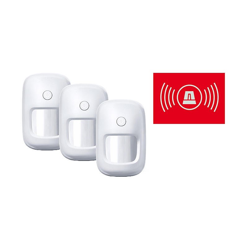 Lupusec - PIR-Bewegungsmelder V2 3er Set Lupusec - PIR-Bewegungsmelder V2 3er Set
