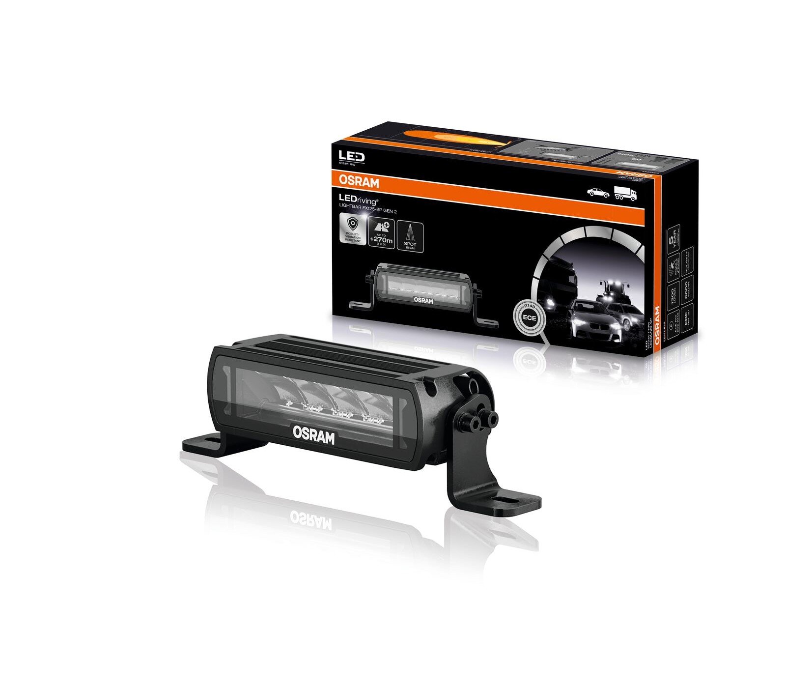 LEDriving® Lightbar FX125-SP Gen 2 Lichtleiste 1St. OSRAM LEDriving® Lightbar FX125-SP Gen 2 Lichtleiste 1St. OSRAM