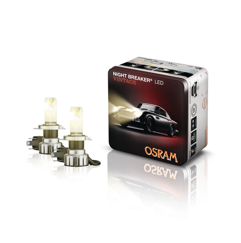 NIGHT BREAKER® LED VINTAGE H4 + R2 3000K 2St. OSRAM NIGHT BREAKER® LED VINTAGE H4 + R2 3000K 2St. OSRAM