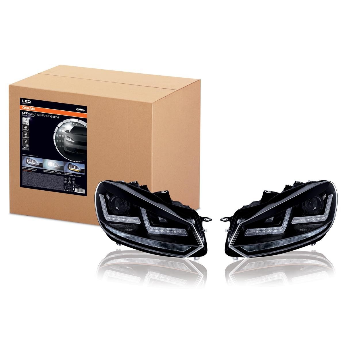 Scheinwerfer LEDriving Xenarc BLACK f?r Golf VI LED-Tagfahrlicht und D8S Xenon 2 St. OSRAM